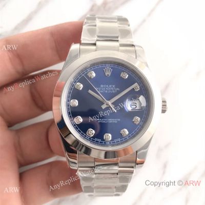Rolex Datejust II Blue Dial Stainless Steel Oyster Watch Replica Rolex for Sale